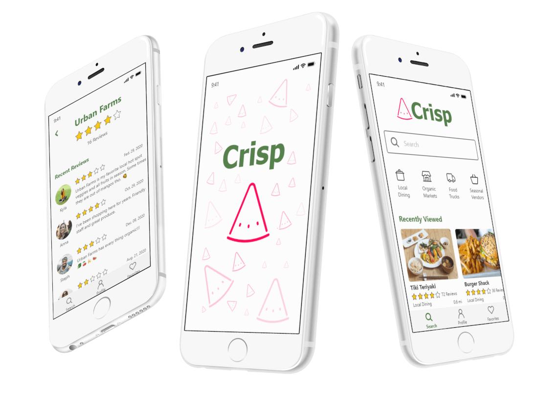 Crisp App on White iPhones