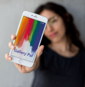 Gallery Pal Lady with Phone
